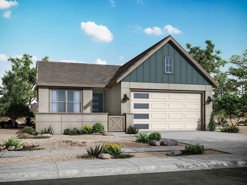 Turnberry floor plan with Modern Farmhouse elevation by William Ryan Homes Phoenix