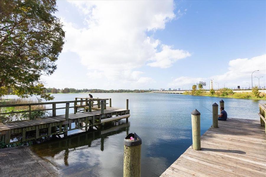 Public boat ramp on Lake Underhill