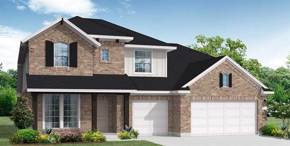 New construction Single-Family house 404 Hollister, Liberty Hill, TX 78642 Logan II (3377-CM-50)- photo