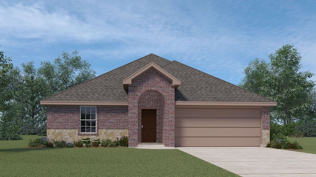 New construction Single-Family house H127 San Angelo 50s, 640 New Dawn Drive, Lavon, TX 75166 - photo