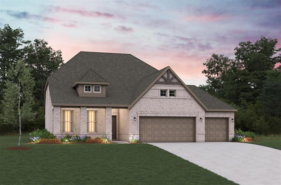 Beazer Homes Whitewing Trails Parker. This is not an actual photo of the home but is an actual photo of the Parker floorplan.