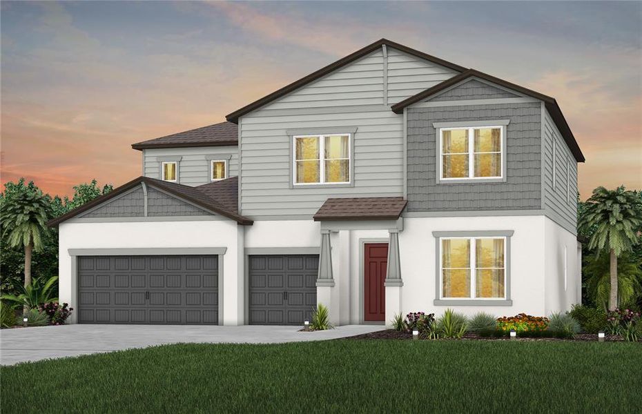 New construction Single-Family house 20901 Cherry River Road, Land O' Lakes, FL 34638 Oakhurst- photo