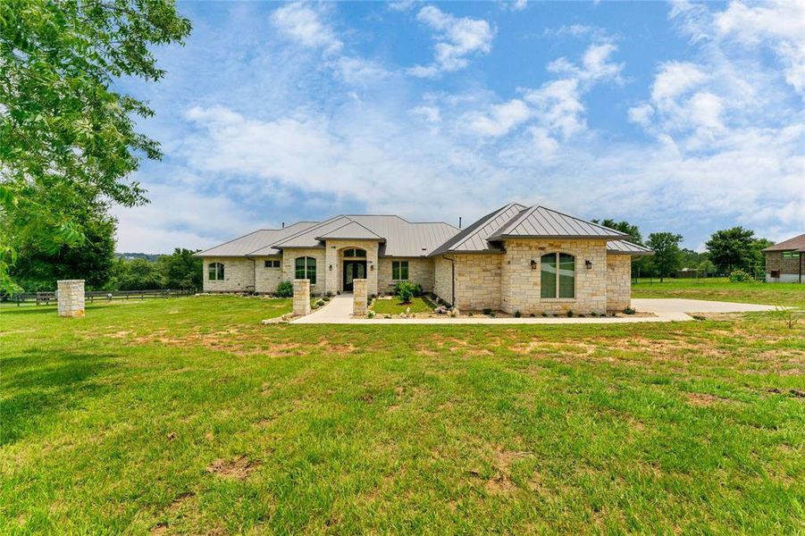 Custom Built Home with Metal Roof