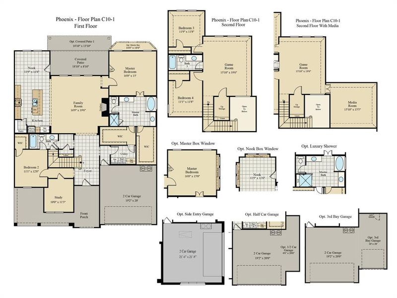 New construction Single-Family house 802 Brandi Ridge Drive, Midlothian, TX 76065 Phoenix - Side Entry- photo