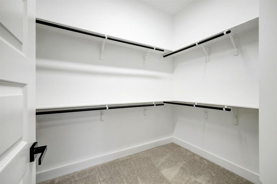 Walk-in closets in Master suite