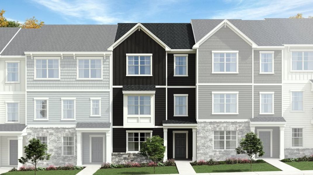 New construction Townhouse house 842 Basswood Glen Trail, Knightdale, NC 27545 Bradley- photo