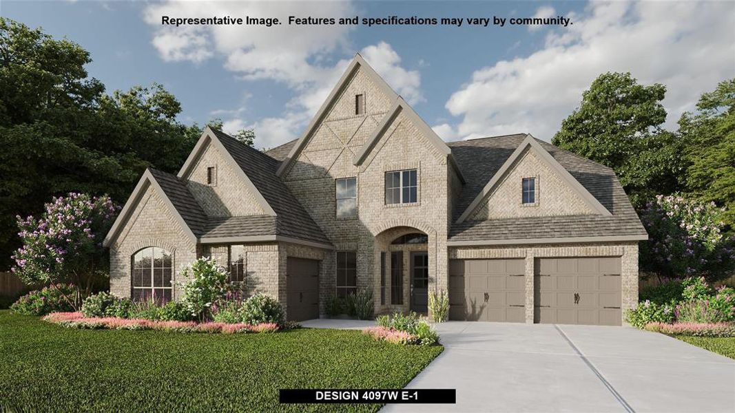 New construction Single-Family house Design 4097W, 16309 Sheridan River Trail, Conroe, TX 77302 - photo
