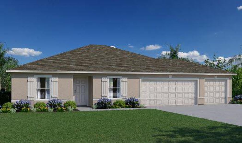 New construction Single-Family house 107 Sw Carter Avenue, Port Saint Lucie, FL 34983 - photo
