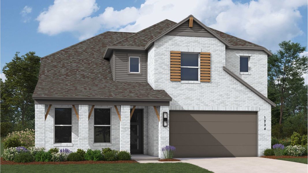 New construction Single-Family house Renoir Plan, W US Hwy 82, Sherman, TX 75092 - photo