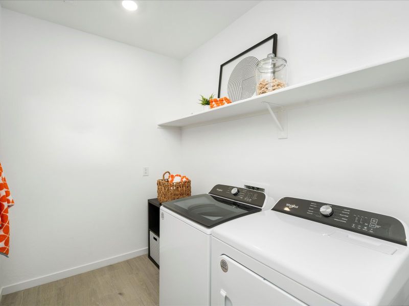 Laundry Room in the Jubilee Floorplan at Bella Vista Trails