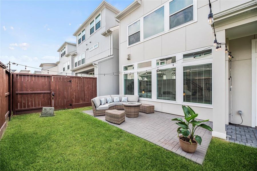 Beautiful Patio Space with Accent Lighting