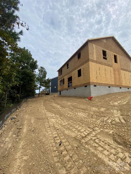 Crawl space foundation with beautiful view