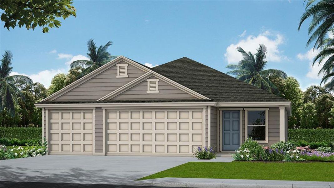 New construction Single-Family house 15 Sawmill Court, Palm Coast, FL 32137 CAMELLIA- photo
