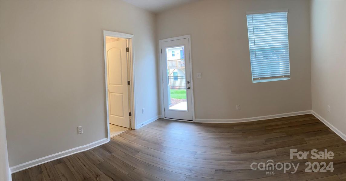 Actual 1st floor bedroom with EVP flooring