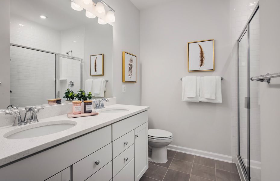 Owner's Bath with Dual Bowl Vanity