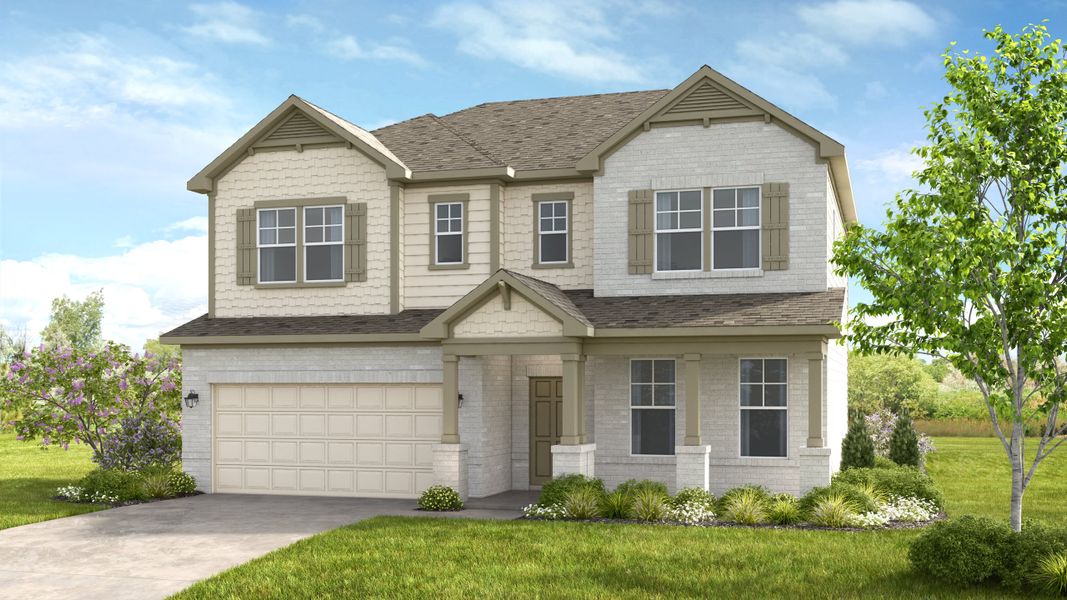 New construction Single-Family house Kirkwood, 3861 Falcon Parkway, Flowery Branch, GA 30542 - photo