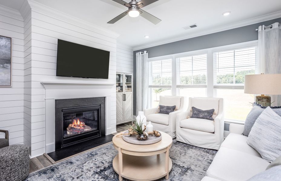 Living Room with Fireplace