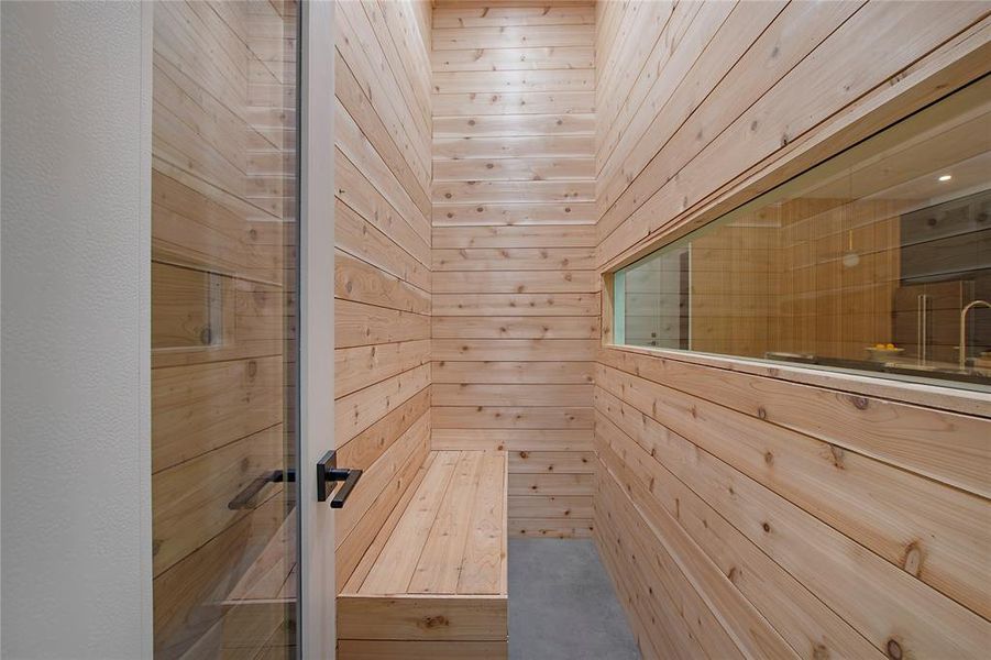 View of sauna / steam room