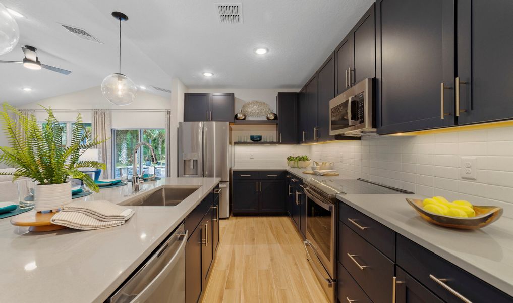 Beautiful cabinets in kitchen