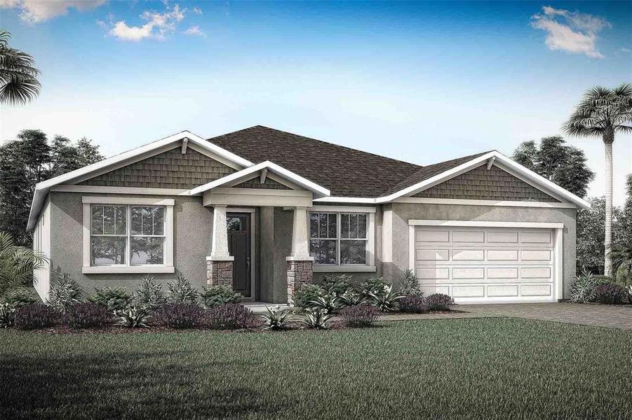 New construction Single-Family house 5215 123Rd Avenue E, Parrish, FL 34219 The Red Rock- photo