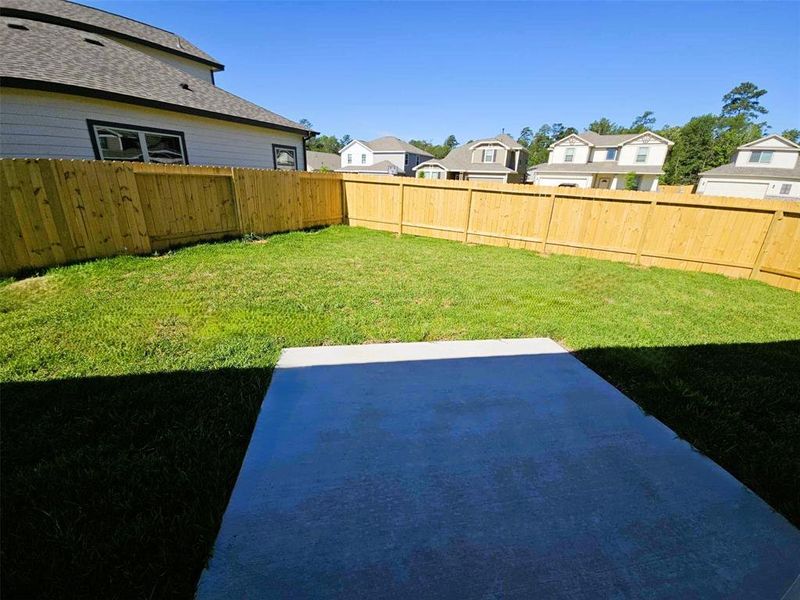 Oversized lot provides for ample back yard activities.