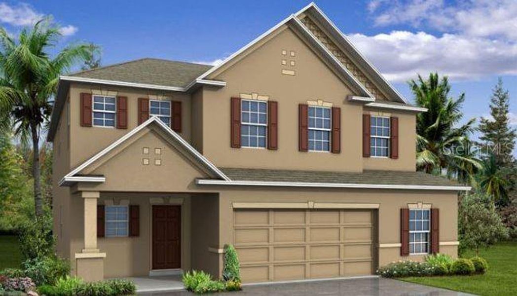 New construction Single-Family house 923 Fieldstone Way, Haines City, FL 33844 The Columbus- photo