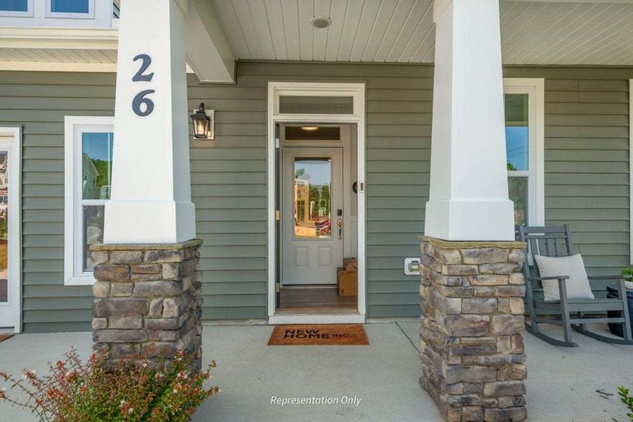 The Clayton Entrance and Front Porch