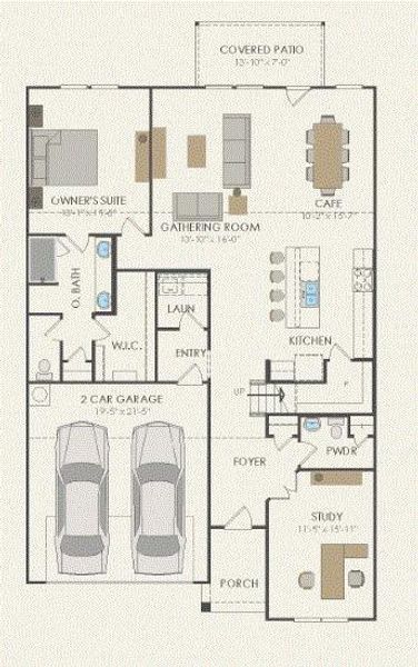 Pulte Homes, Keller floor plan