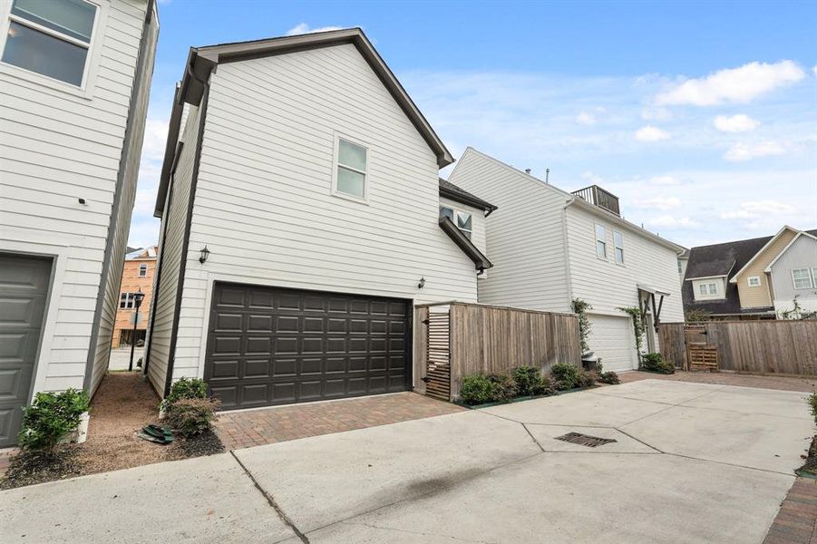 2-car garage with additional storage