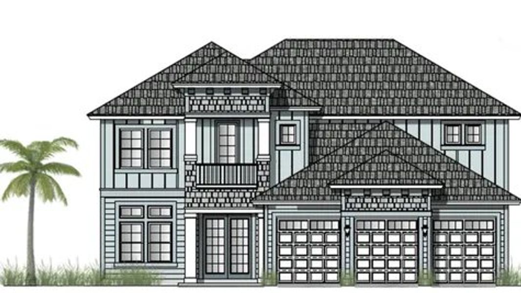 New construction Single-Family house Plan 3060, 49 Courtney Oaks Drive, Saint Augustine, FL 32092 - photo