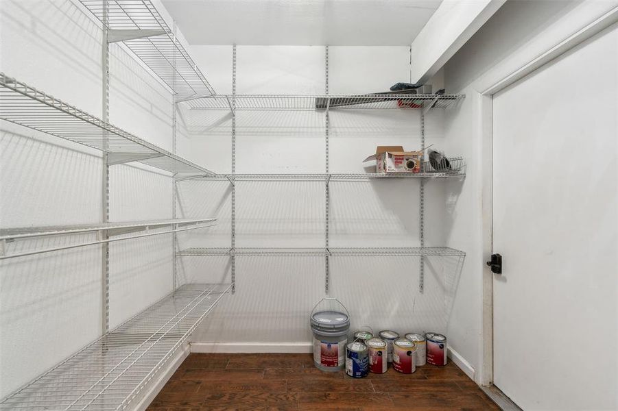View of extra large pantry