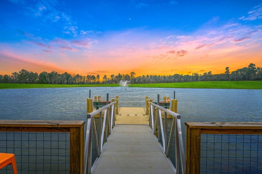 Imagine spending weekends fishing off of this dock with your kids or grandkids.