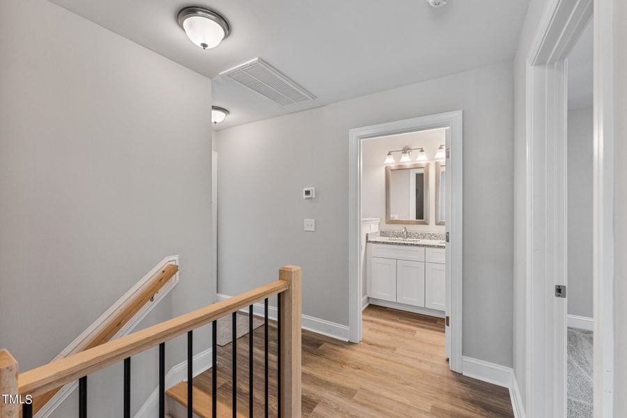 Upstairs Bath and hallway