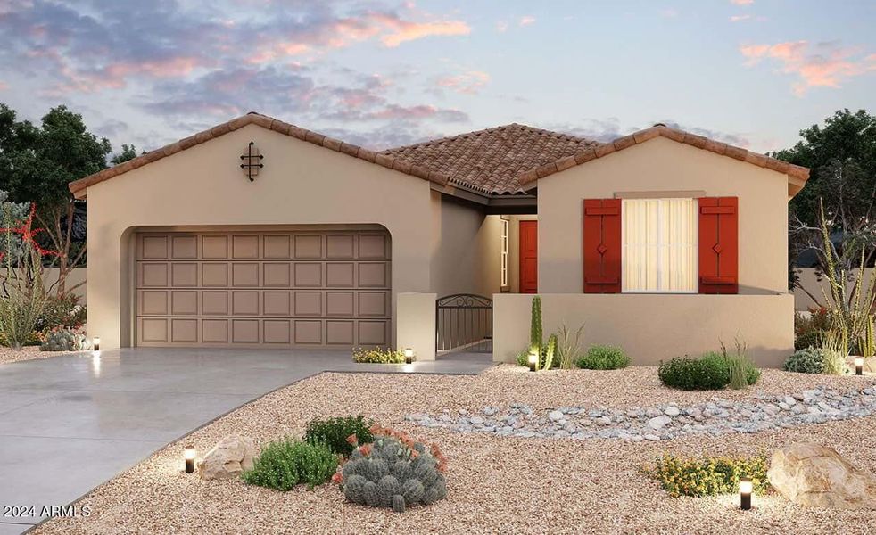 New construction Single-Family house 17346 W Columbine Drive, Surprise, AZ 85388 Villagio Series - Castellano- photo