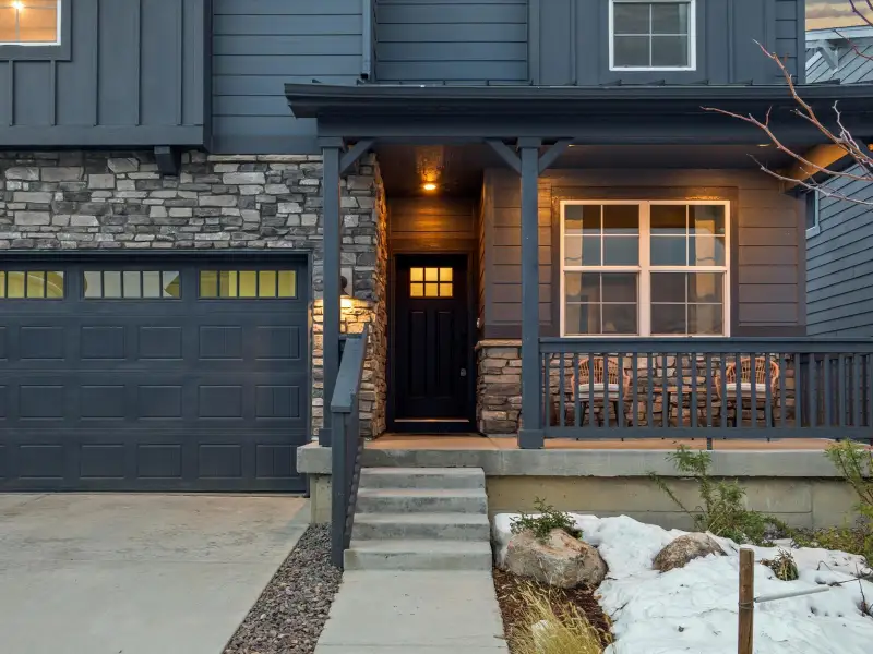 The Bluebell floorplan exterior image taken at a Meritage Homes community in Littleton, CO.