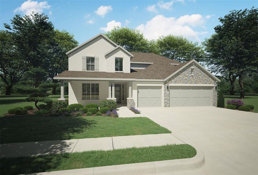 New construction Single-Family house 569 Hundred Acre Drive, Waxahachie, TX 75165 Mercury II- photo