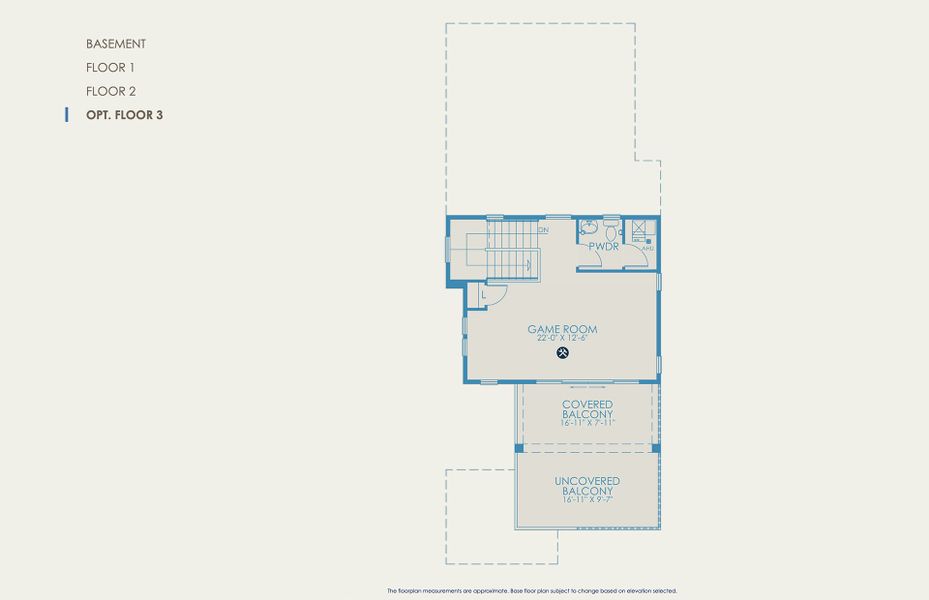 Dunlap Floor Plan, Quick Move-in Home, Floor 3