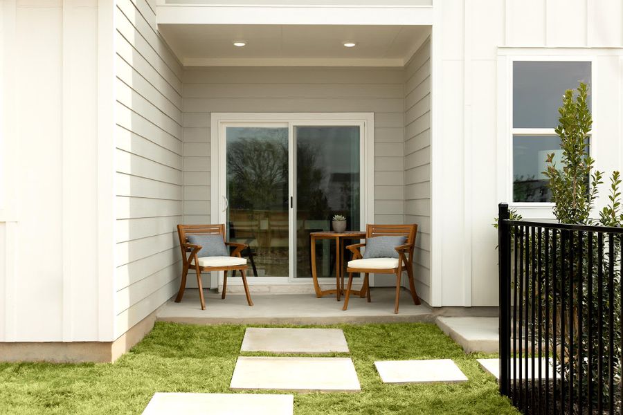 Patio | Ellie at Avery Centre in Round Rock, TX by Landsea Homes