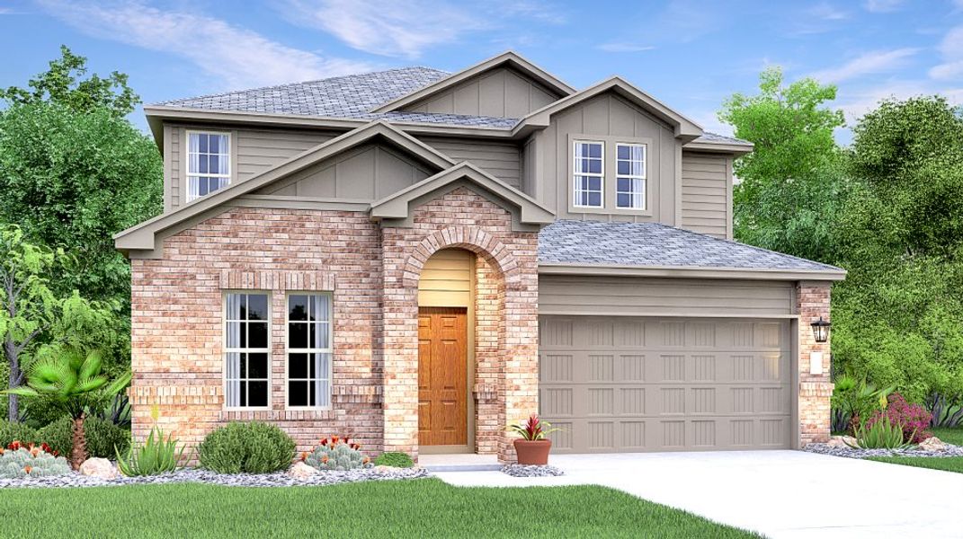 New construction Single-Family house 4221 Rimrock Rose Lane, Georgetown, TX 78628 Brock- photo