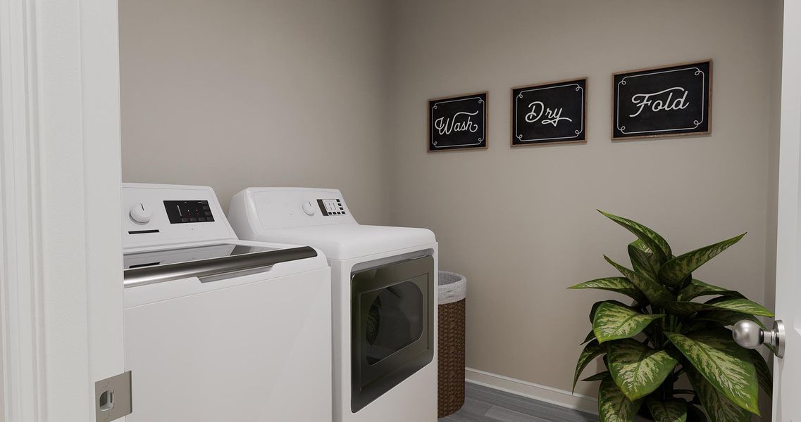 Laundry Room - Barcelona - Inspired at Prairie Village in Brighton, Colorado by Landsea Homes