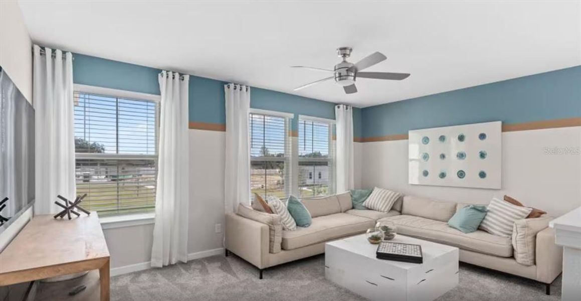 Model Home Design Only. Pictures and furnishings are for illustrative purposes only. Elevations, colors and options may vary. Furniture is for model home staging only.