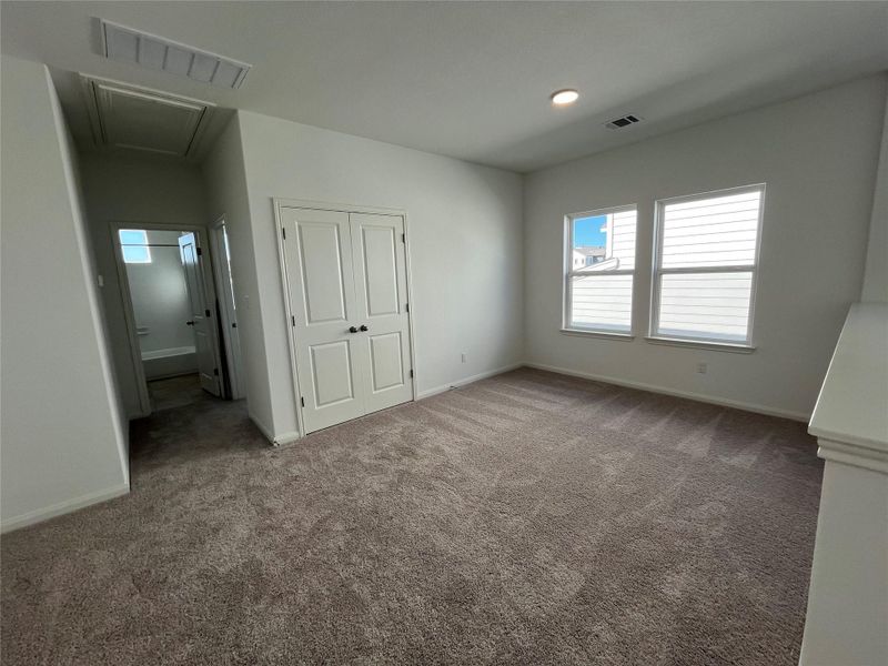 Loft space with closet