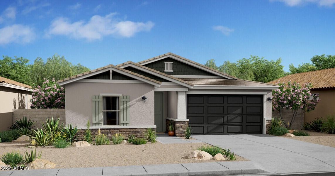 New construction Single-Family house 3021 W Straight Arrow Lane, Phoenix, AZ 85083 Passionflower II- photo