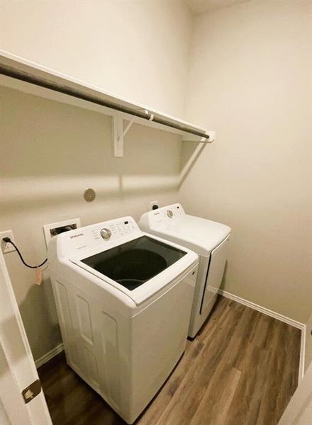 Full capacity washer & dryer included!