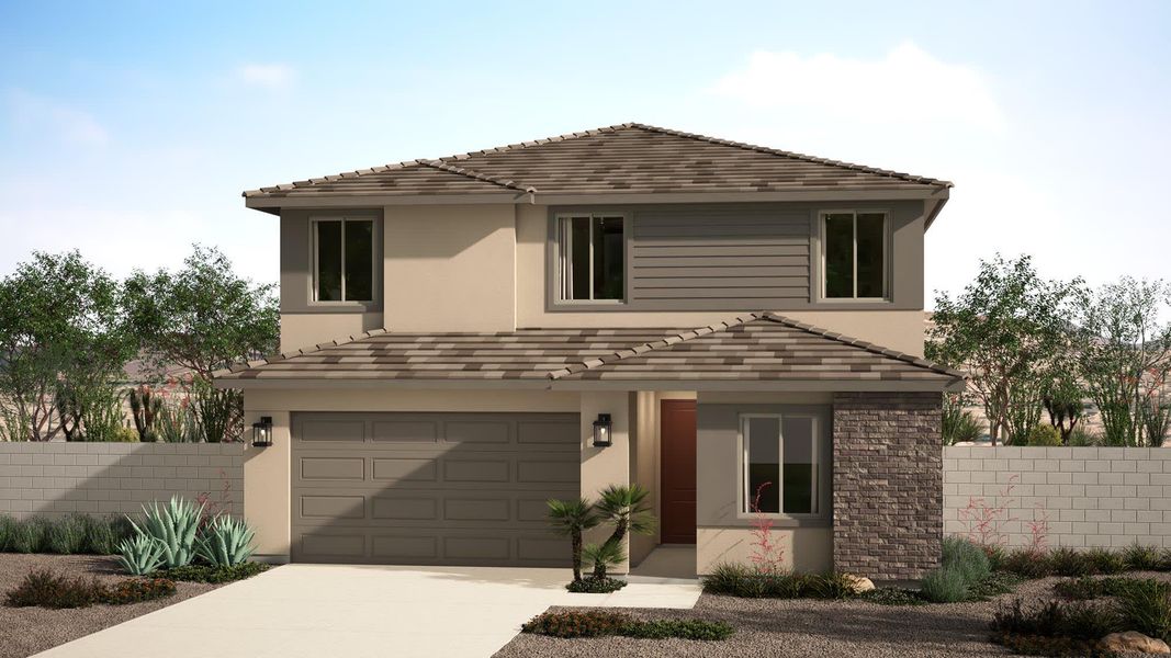 Desert Prairie Elevation | Sorrento | Valencia at Citrus Park | New Homes in Goodyear, AZ | Landsea Homes