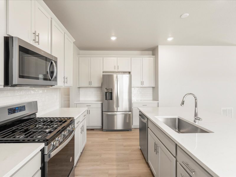 The Berthoud floorplan interior image taken at a Meritage Homes community in Northern, Colorado.