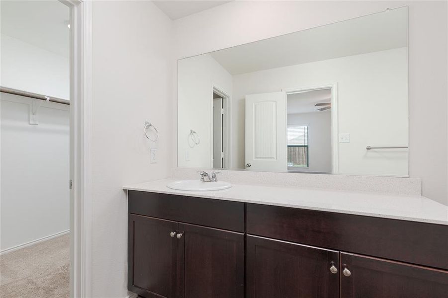 Bathroom with large vanity