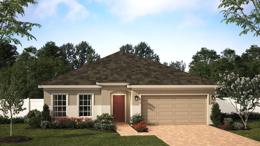 Elevation 1 | Selby Flex | Trinity Place | New Homes In St. Cloud, FL | Landsea Homes