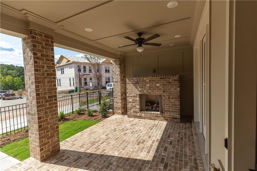 Outlook to large green from your patio - privacy but still feel part of the community!