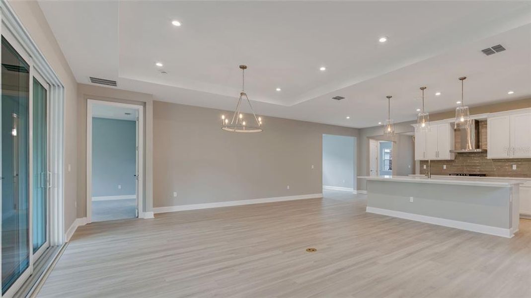 Great Room into Kitchen